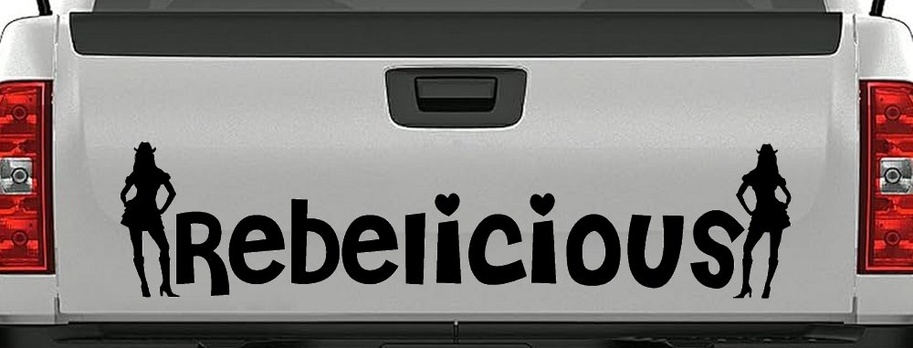 Rebelicious Cowgirl Country Girl Car or Truck Window Decal Sticker