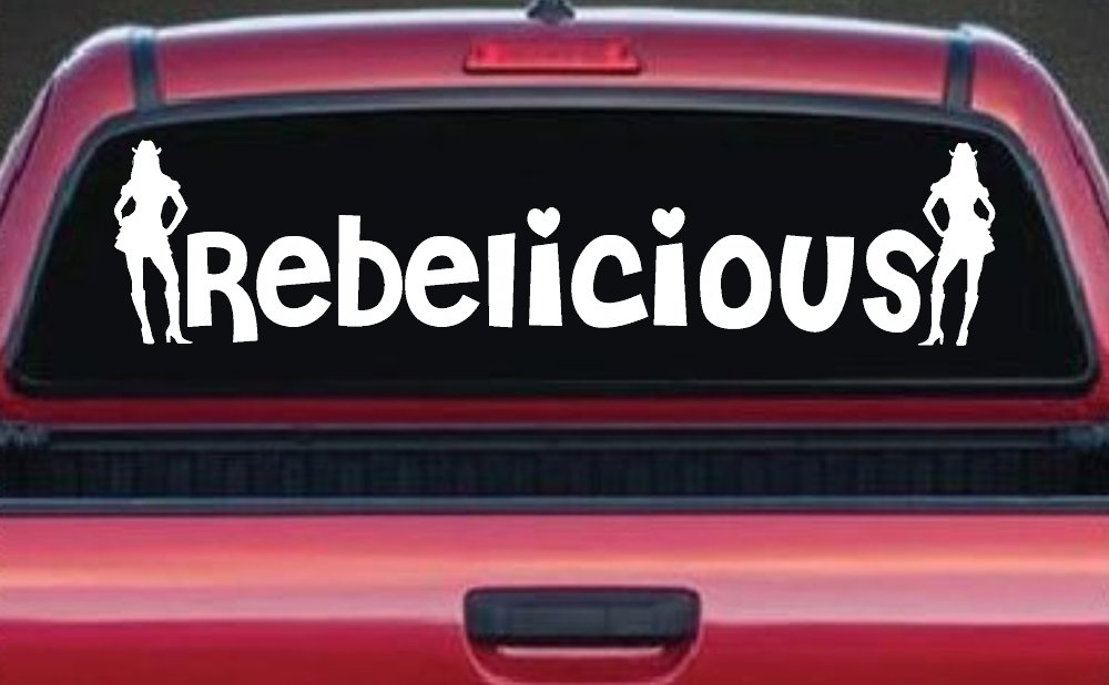 Rebelicious Cowgirl Country Girl Car or Truck Window Decal Sticker