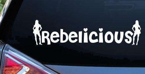 Rebelicious Cowgirl Country Girl Car or Truck Window Decal Sticker