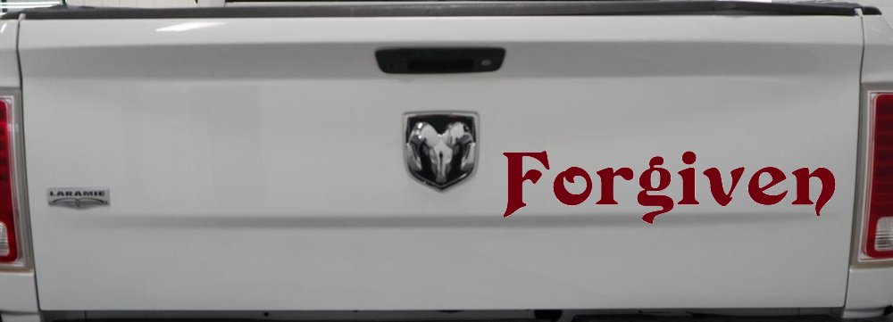 Forgiven Christian Christian Car or Truck Window Decal Sticker