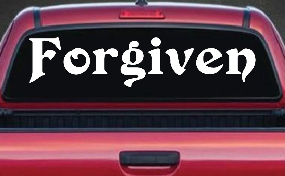 Forgiven Christian Christian Car or Truck Window Decal Sticker