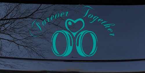 Forever Together Marriage Wedding Car or Truck Window Decal Sticker