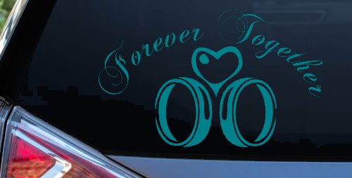 Forever Together Marriage Wedding Car or Truck Window Decal Sticker