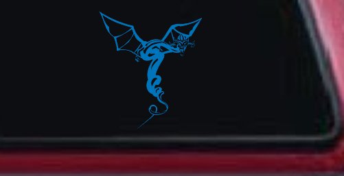 Dragon Flying Car or Truck Window Decal Sticker (Sky Blue)