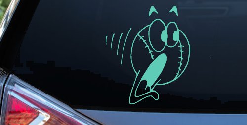 Screaming Baseball Ball Sports Car or Truck Window Decal Sticker (Mint)