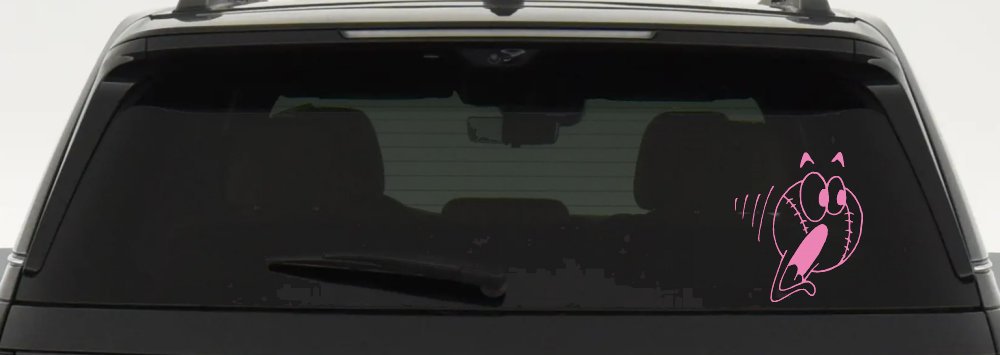 Screaming Baseball Ball Sports Car or Truck Window Decal Sticker