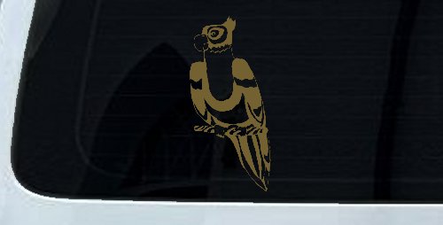 Parakeet Car or Truck Window Decal Sticker (Gold)