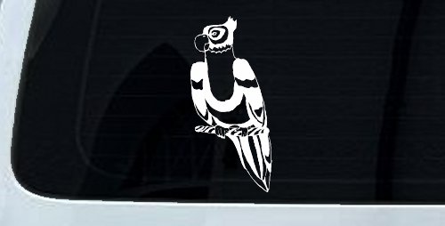 Parakeet Car or Truck Window Decal Sticker (White)