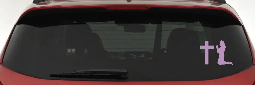 Nurse At Cross Christian Car or Truck Window Decal Sticker