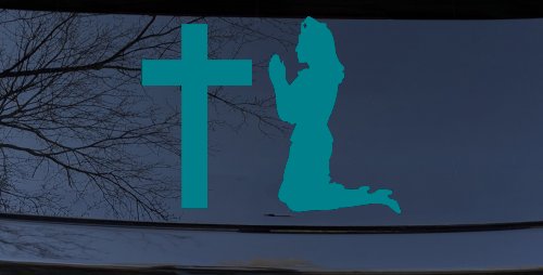 Nurse At Cross Christian Car or Truck Window Decal Sticker