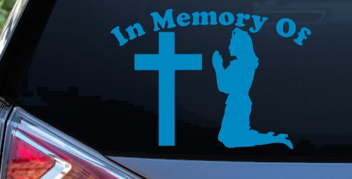 In Memory Of Nurse At Cross Car or Truck Window Decal Sticker