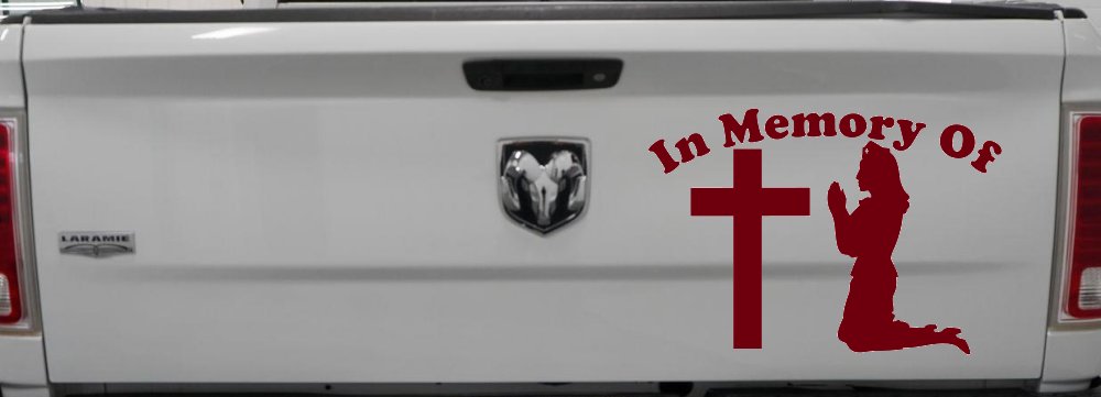 In Memory Of Nurse At Cross Car or Truck Window Decal Sticker