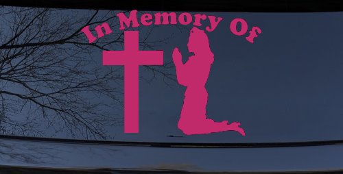 In Memory Of Nurse At Cross Car or Truck Window Decal Sticker