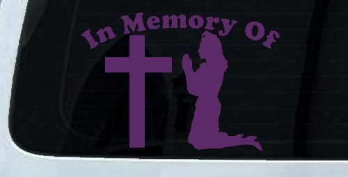 In Memory Of Nurse At Cross Car or Truck Window Decal Sticker