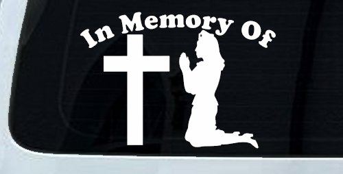 In Memory Of Nurse At Cross Car or Truck Window Decal Sticker