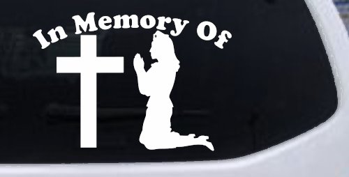In Memory Of Nurse At Cross Car or Truck Window Decal Sticker