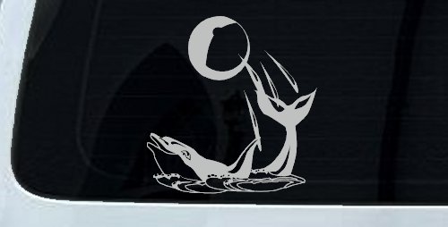 Dolphin Playing Ball Animals Car or Truck Window Decal Sticker