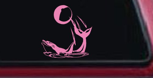 Dolphin Playing Ball Animals Car or Truck Window Decal Sticker