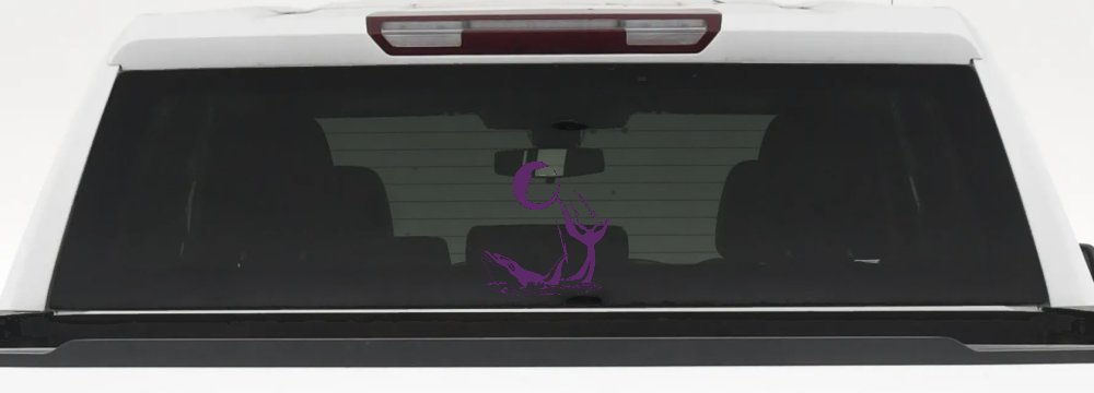 Dolphin Playing Ball Animals Car or Truck Window Decal Sticker