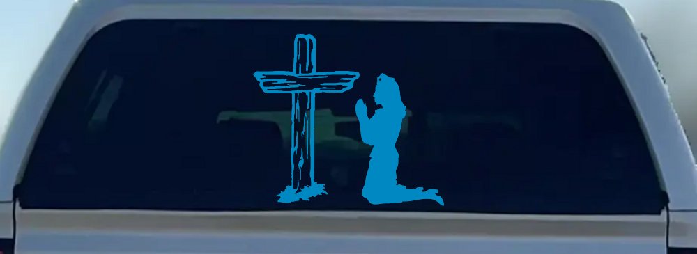 Nurse At Cross Christian Car or Truck Window Decal Sticker