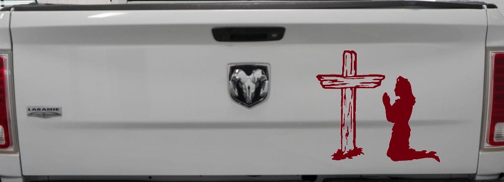 Nurse At Cross Christian Car or Truck Window Decal Sticker