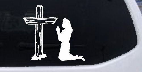 Nurse At Cross Christian Car or Truck Window Decal Sticker