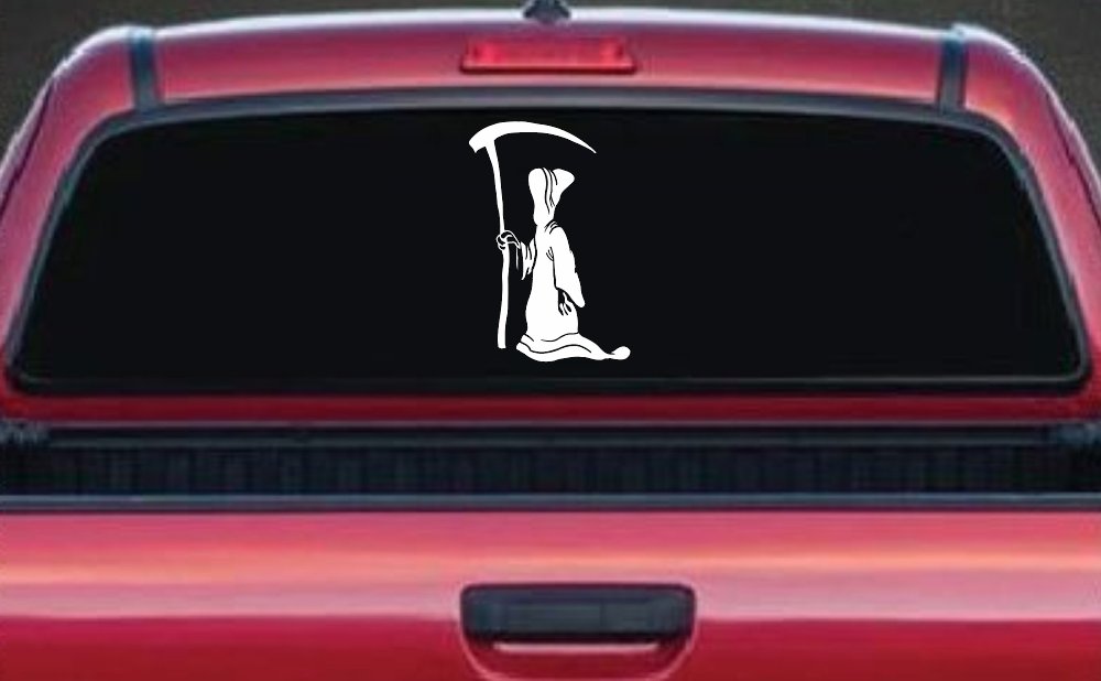 Grim Reaper Car or Truck Window Decal Sticker