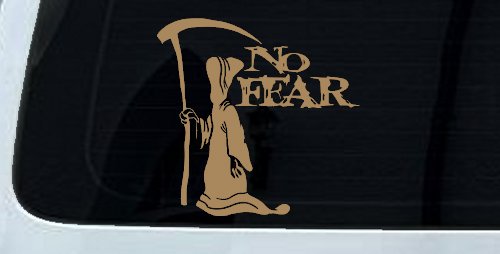 Grim Reaper No Fear Car or Truck Window Decal Sticker