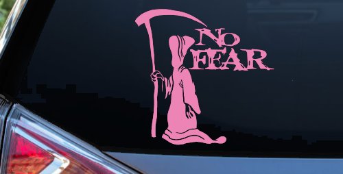 Grim Reaper No Fear Car or Truck Window Decal Sticker