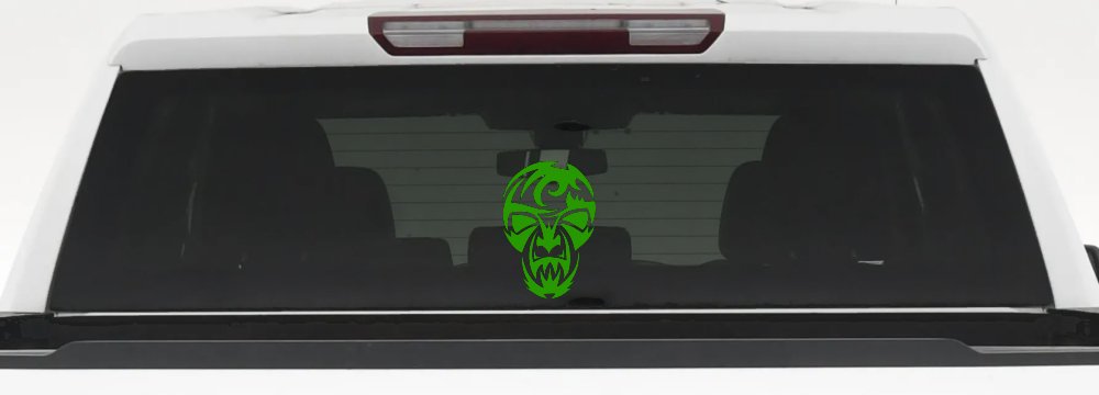 Tribal Skull Mask Car or Truck Window Decal Sticker