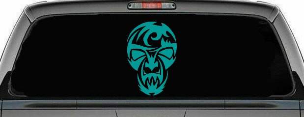 Tribal Skull Mask Car or Truck Window Decal Sticker