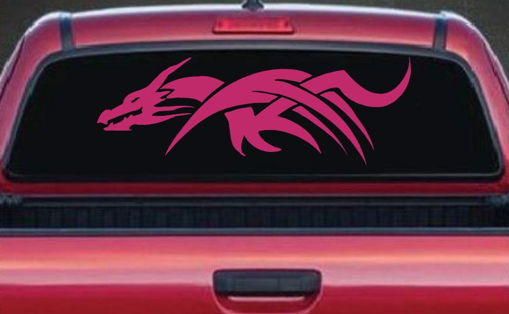 Tribal Dragon Car or Truck Window Decal Sticker