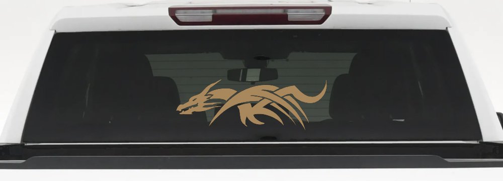 Tribal Dragon Car or Truck Window Decal Sticker