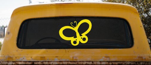 Butterfly Butterflies Car or Truck Window Decal Sticker