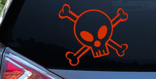 Cute Skull And Cross Bones Car or Truck Window Decal Sticker
