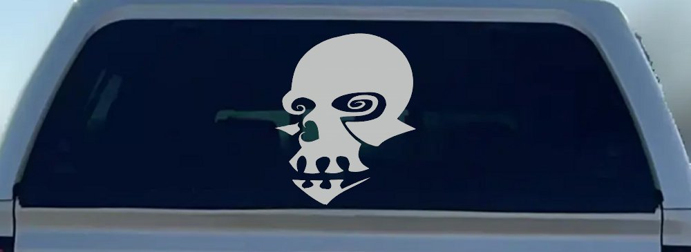 Tribal Skull Mask Car or Truck Window Decal Sticker