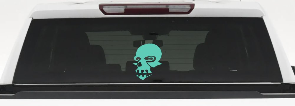 Tribal Skull Mask Car or Truck Window Decal Sticker