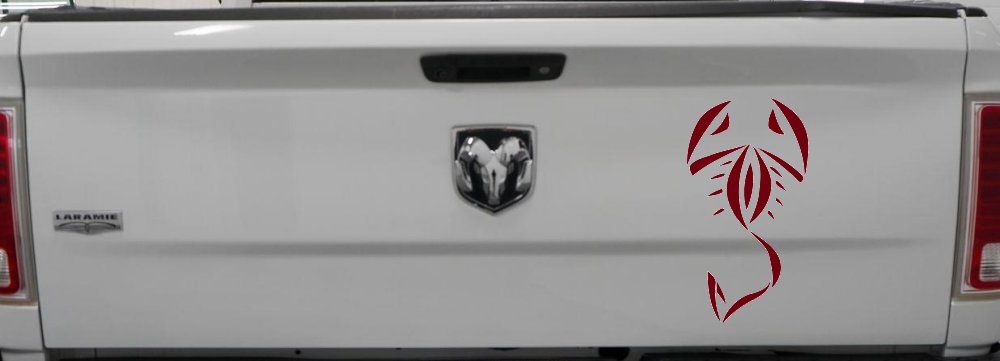 Tribal Scorpion Car or Truck Window Decal Sticker