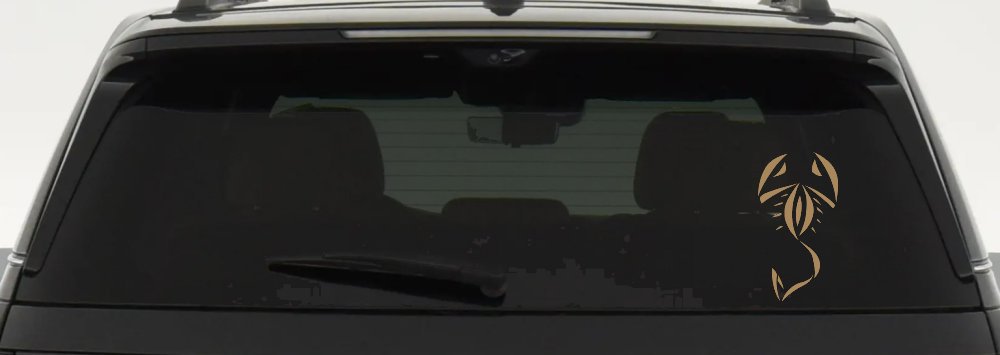 Tribal Scorpion Car or Truck Window Decal Sticker