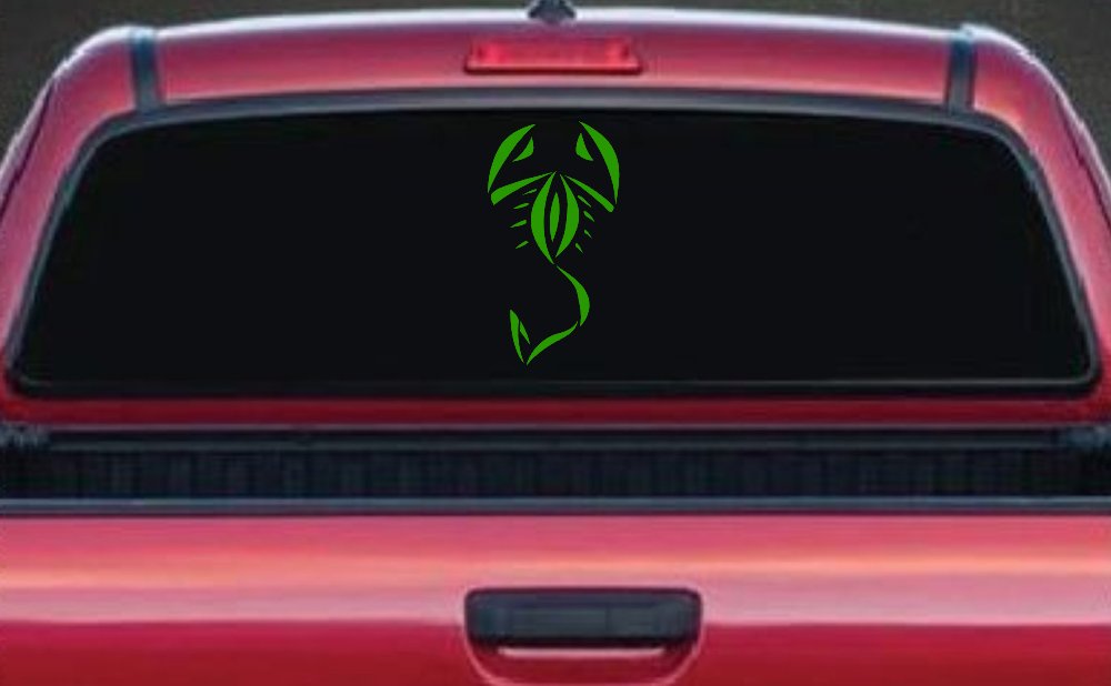 Tribal Scorpion Car or Truck Window Decal Sticker
