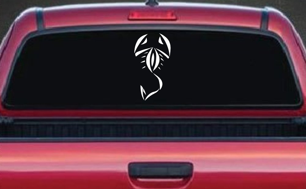 Tribal Scorpion Car or Truck Window Decal Sticker