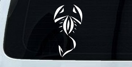 Tribal Scorpion Car Truck Window Vinyl Decal Sticker (White)