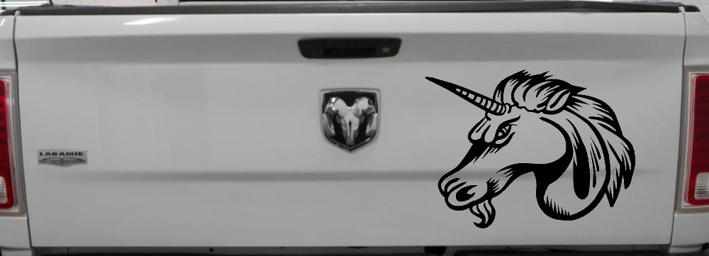 Unicorn Head Car or Truck Window Decal Sticker