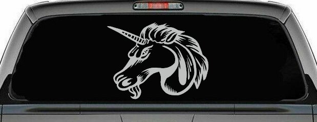 Unicorn Head Car or Truck Window Decal Sticker