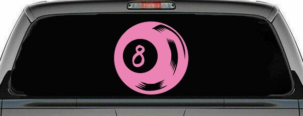 Eight 8 Ball Car or Truck Window Decal Sticker