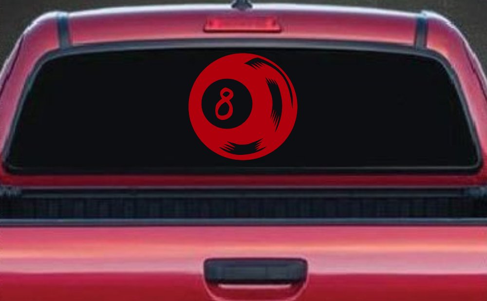 Eight 8 Ball Car or Truck Window Decal Sticker
