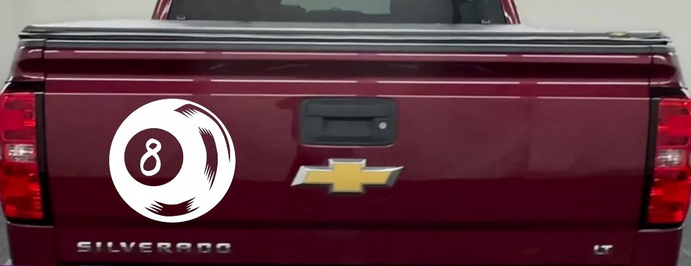 Eight 8 Ball Car or Truck Window Decal Sticker