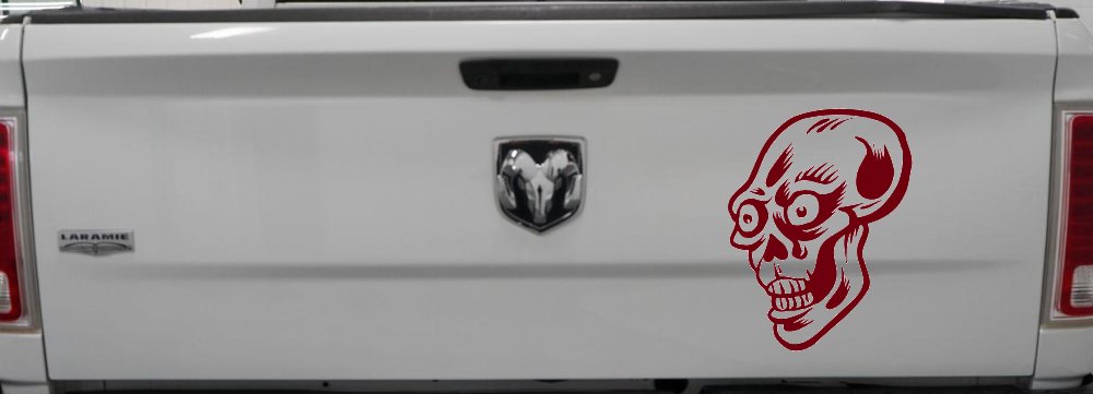 Big Eyed Skull Car or Truck Window Decal Sticker