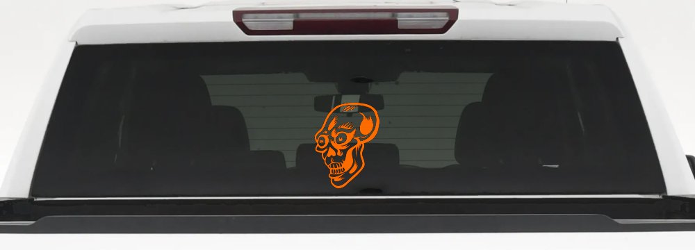 Big Eyed Skull Car or Truck Window Decal Sticker