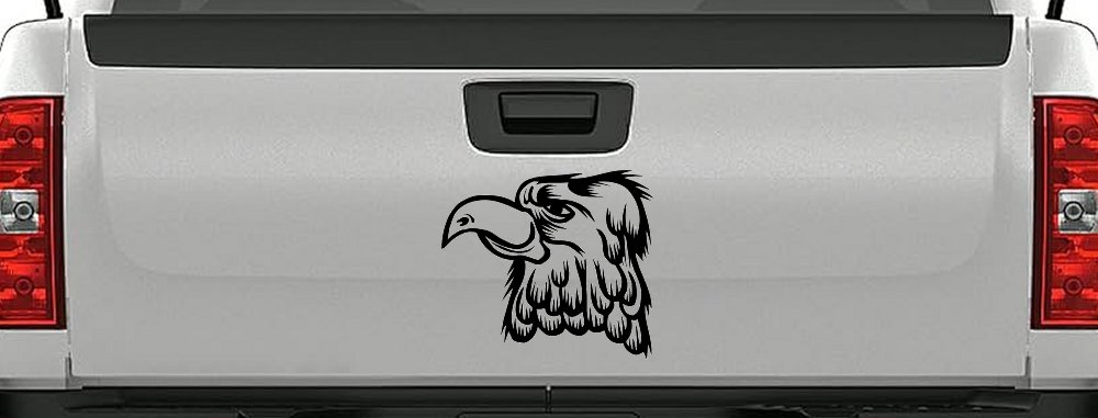 Cartoon Eagle Head Car or Truck Window Decal Sticker